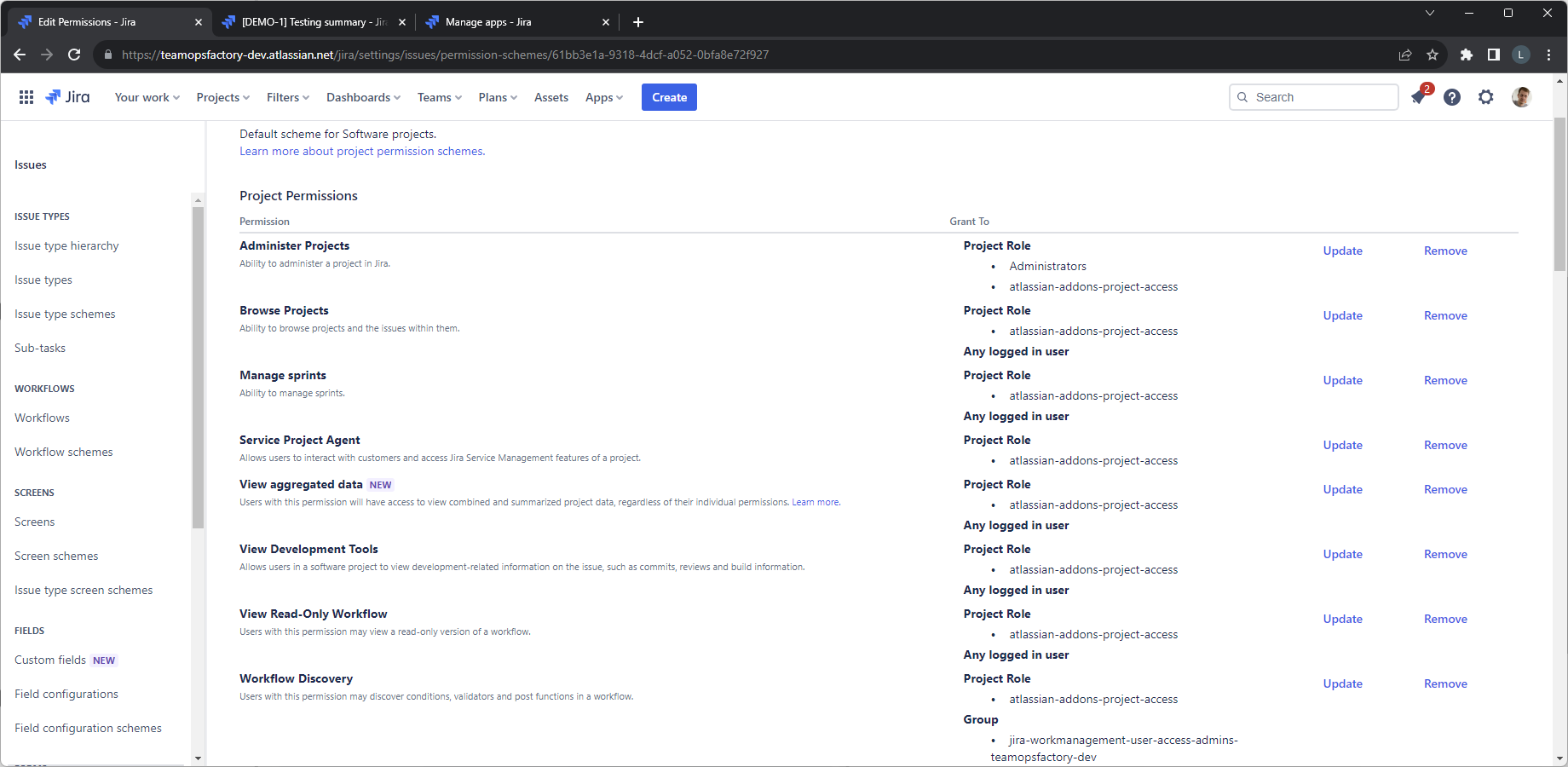Grant Workflow Discovery permission