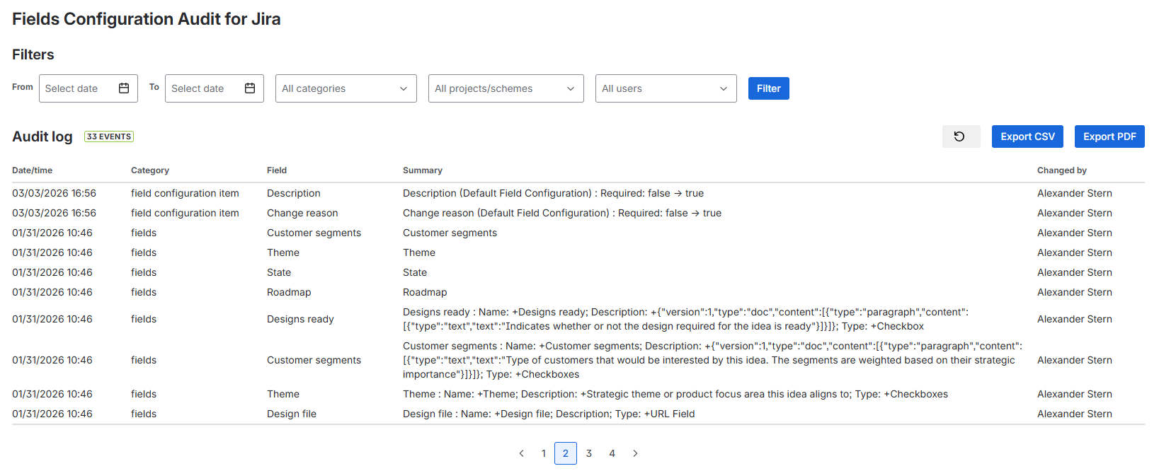 Fields Configurations Changes Audit for Jira | Atlassian Marketplace