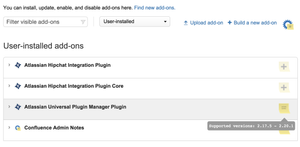 List of plugins with Admin Notes