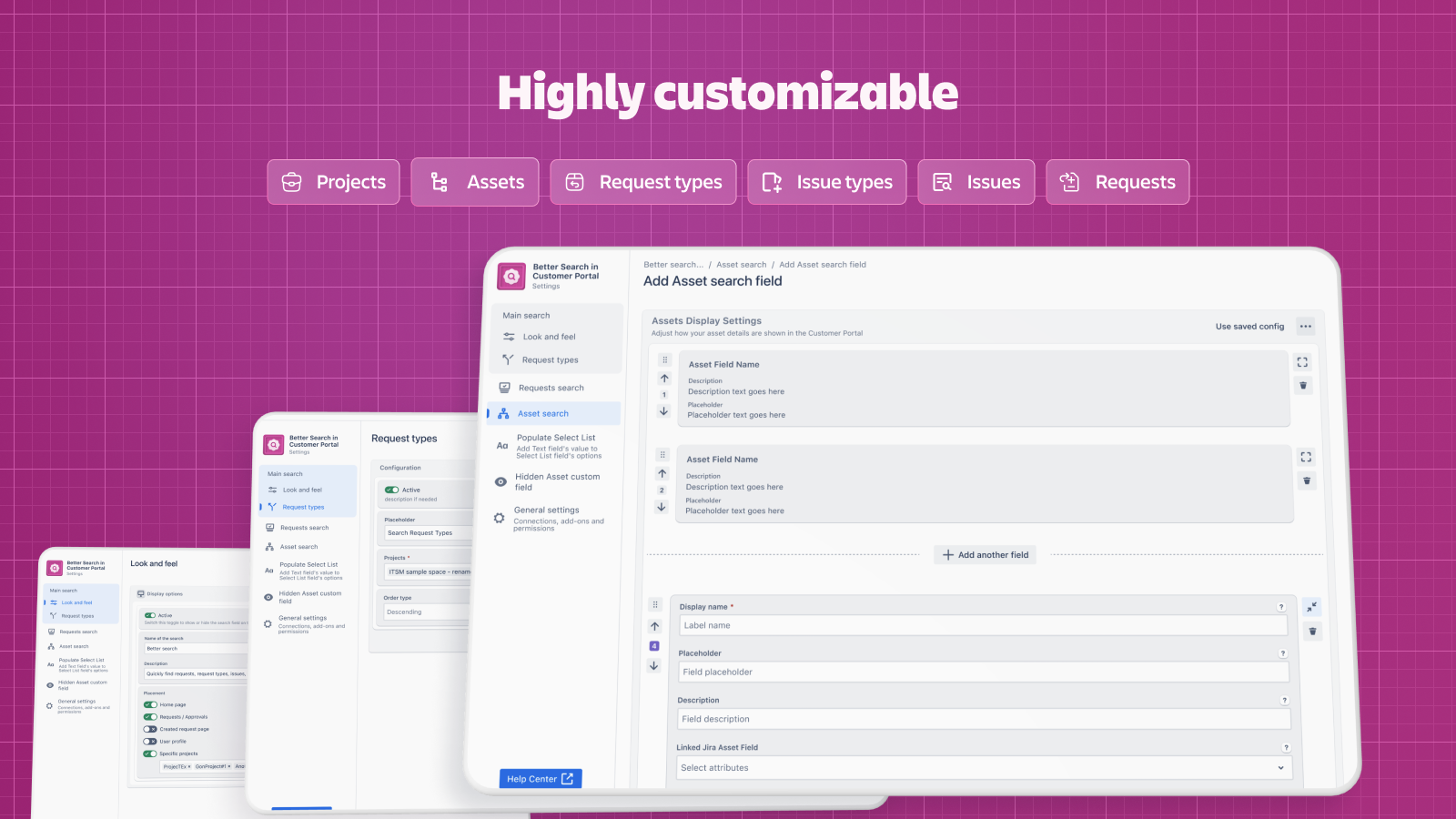 ​Create custom asset fields that display exactly the attributes you want, providing full flexibility in managing and displaying asset data.