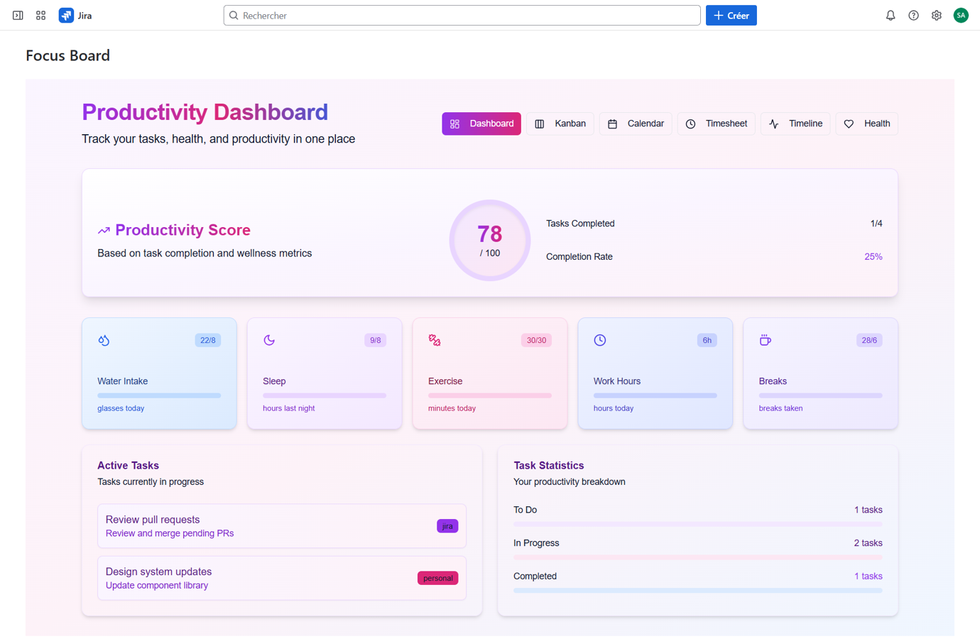 Main Dashboard