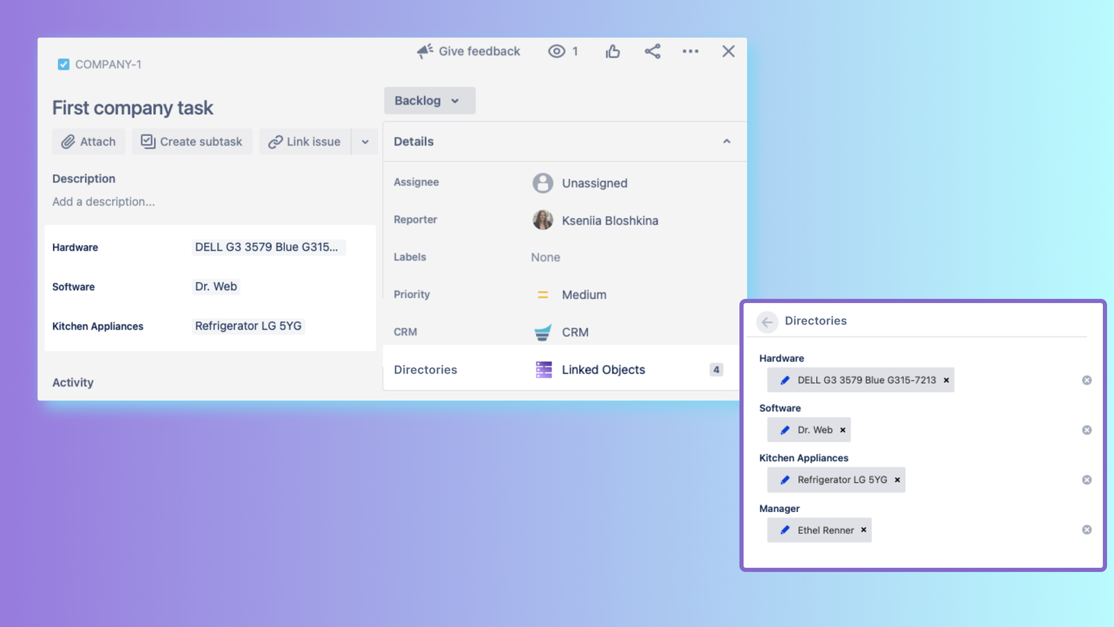 Expand the power of a database to work with issues