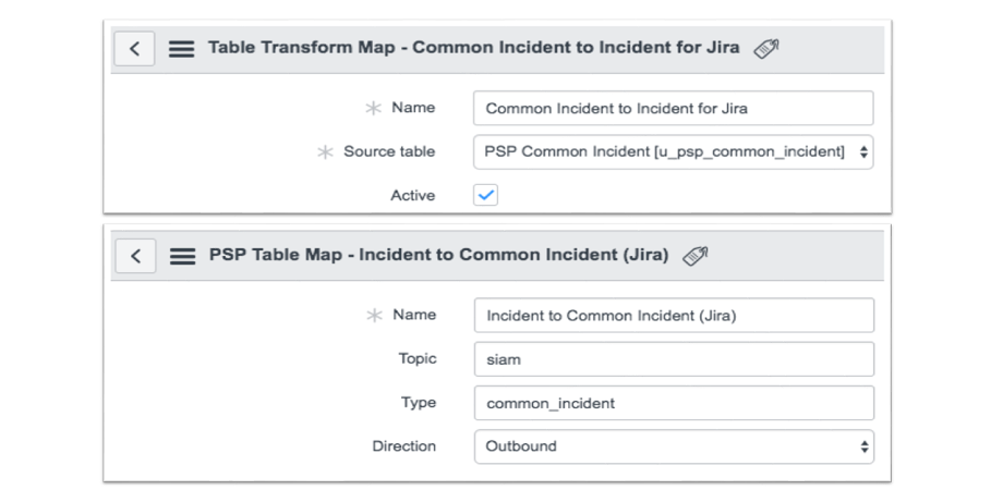 Integrations rules are configured within the application
