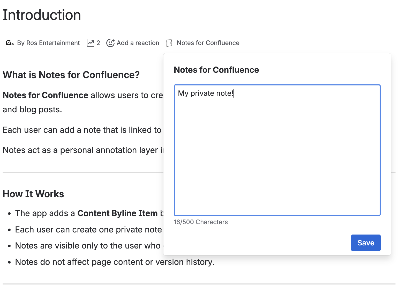 Your Notes Are Visible Only to You