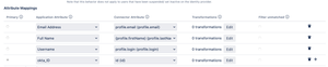 Advanced Settings: Map attributes from the remote API into fields in the Atlassian Application. Apply transformations (regex) & filters. You can also add attributes that are stored in Local User Properties.