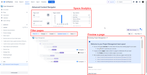 Space Analytics and advanced filtering with a side by side preview to organize your space