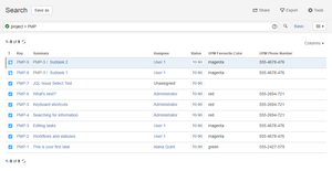 Fields are displayed on Issue Navigator screen. Issue Navigator exports are also supported