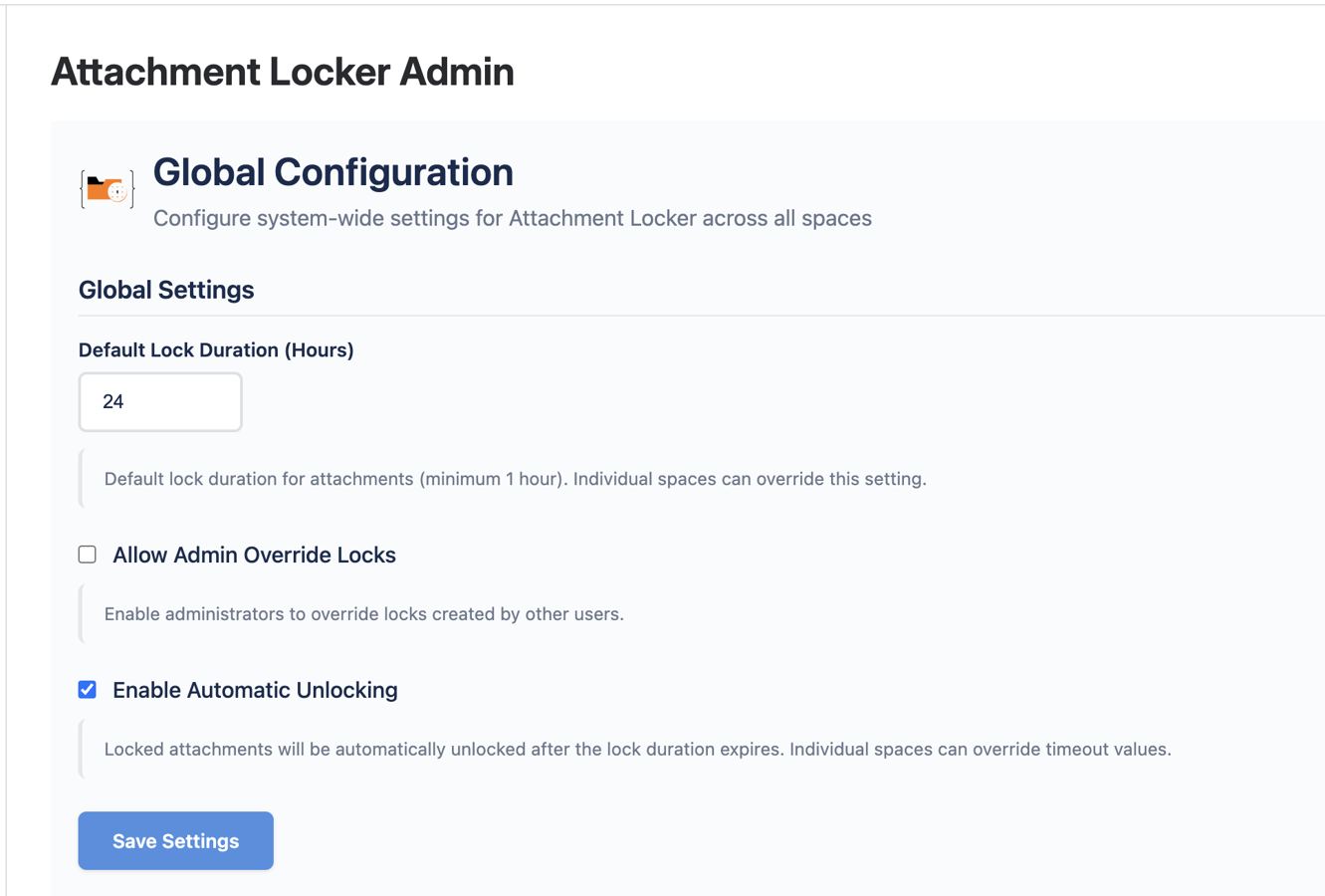 Admins get a dedicated dashboard to manage locks, override permissions, and customize timeout settings for their specific space.
