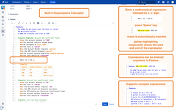 Built-in expressions calculator
