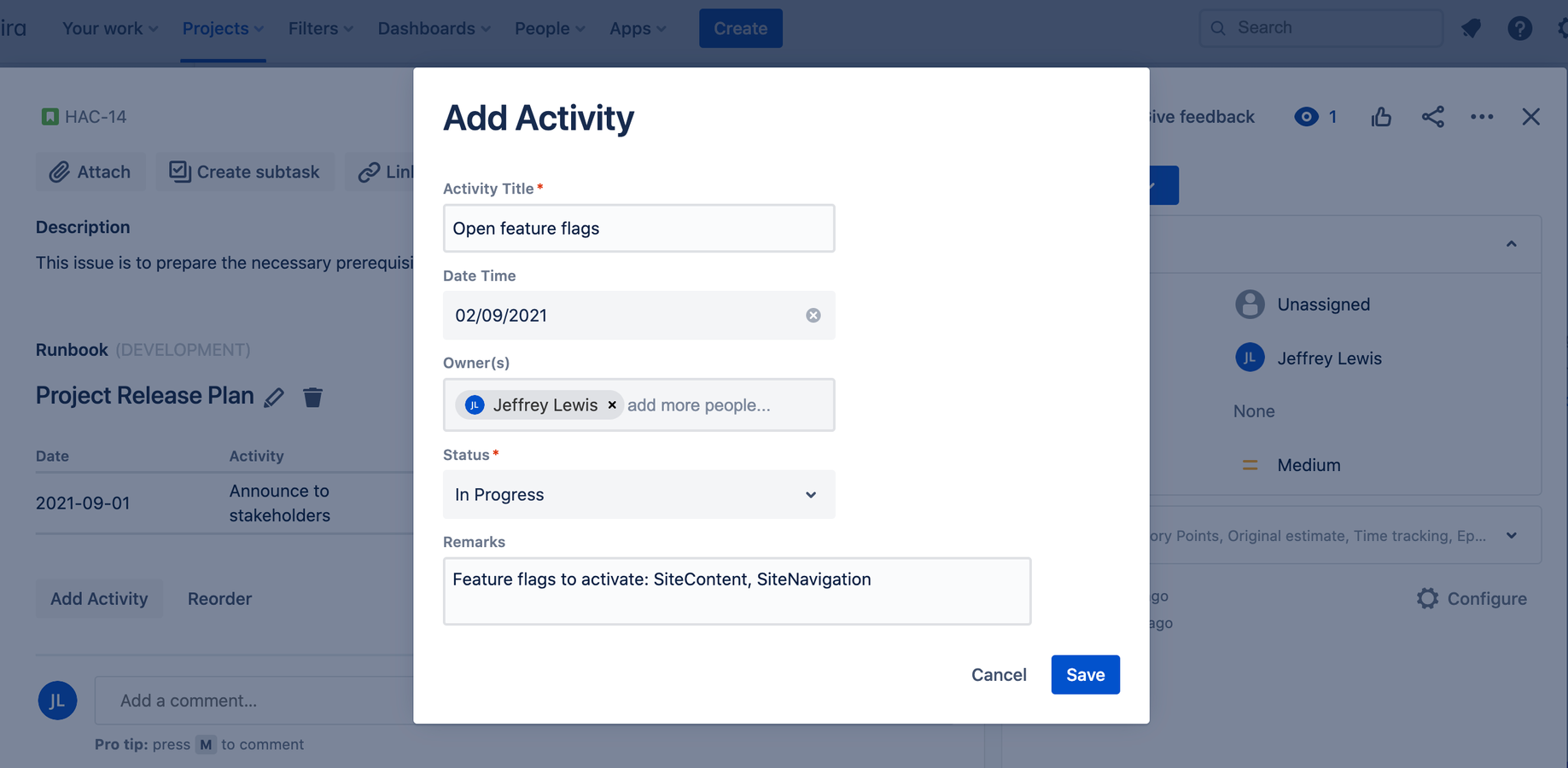 Easily Manage Your Activities