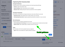 Guided drop down box to allow easy selection without needing to type the correct label. With further information also available.