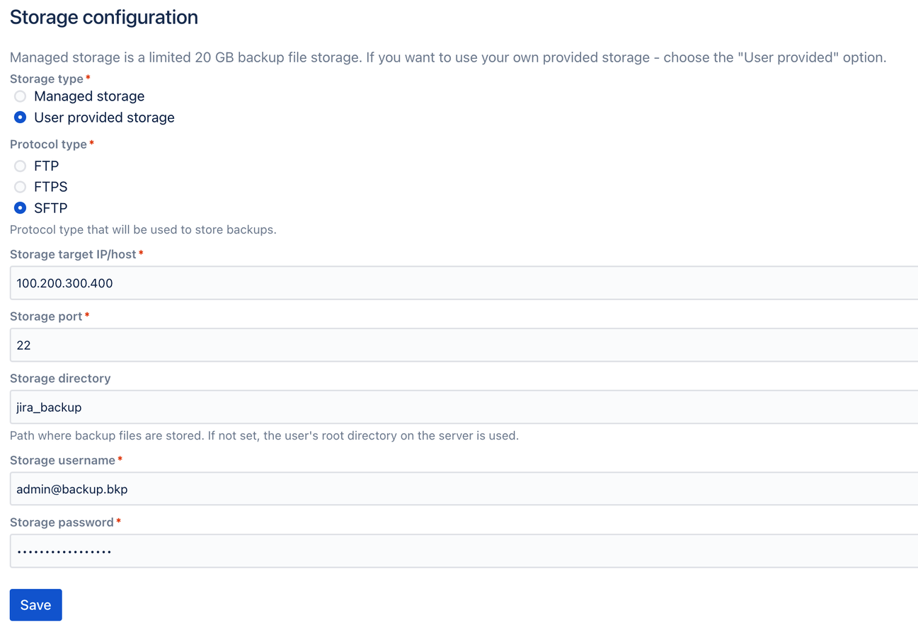 Use our cloud storage or your servers