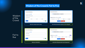 Estimation Methods: Wisdom of the Crowd and Fist To Five