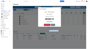 Real-time AI vibe-coding timer with automatic cost calculation and one-click stop-and-save work-log tracking.