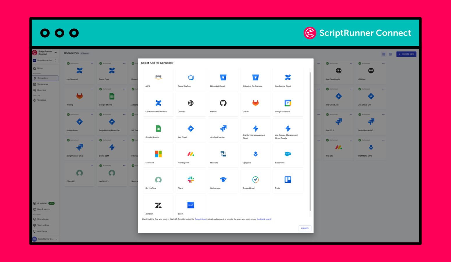 Connect to (nearly) any app!