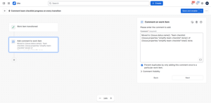 Use checklist progress in Automation: smart values give items done and total, and the JQL fields work in rule conditions.