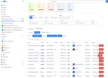 Get a real-time overview of all tokens across your team. Filter by status, tool, client, project or owner. Switch between table and card views, sort by expiry urgency, and export to Excel in one click.