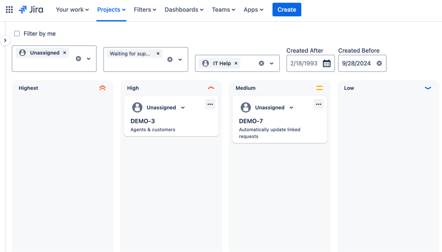 Use filters to easily focus on specific Jira tickets, allowing your team to manage their priorities more effectively and stay on top of deadlines.