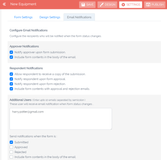 Form status change notification