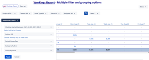 Worklogs Report - Filter/Grouping