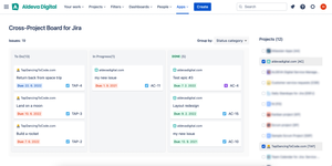 A screen to display issues from multiple boards at one place.