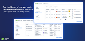 History of changes and usage