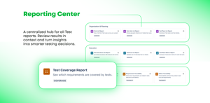 Use Xray's Reporting Center to review results in context and turn insights into smarter testing decisions.