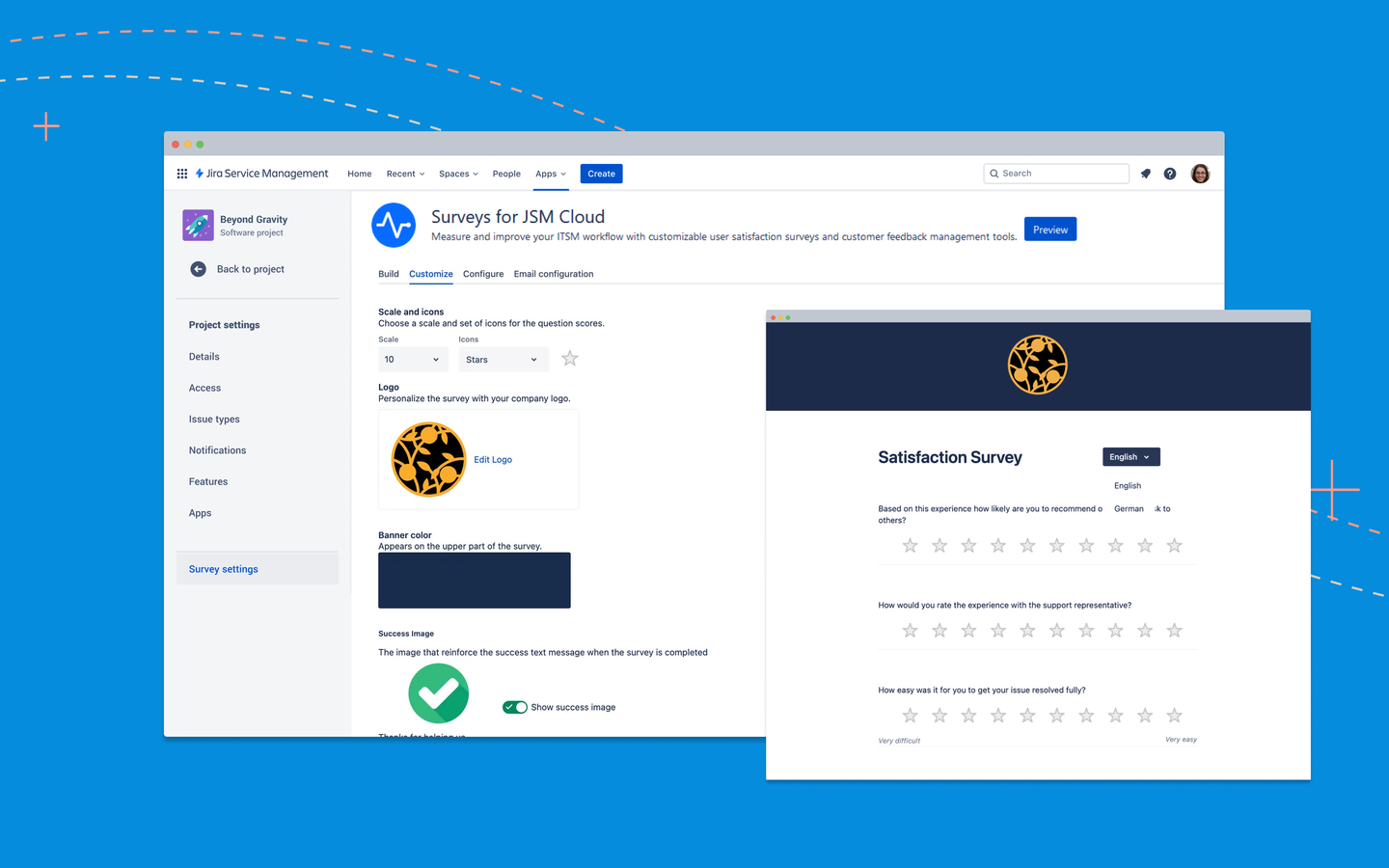 Align your surveys to your company’s branding