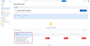 Administrators control precisely which projects Knack3 have access to