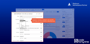 Quick Filters considers components and other fields with matching names as identical, making it easy to track progress across projects.
Filter for projects, teams or sprints to compare their performance.