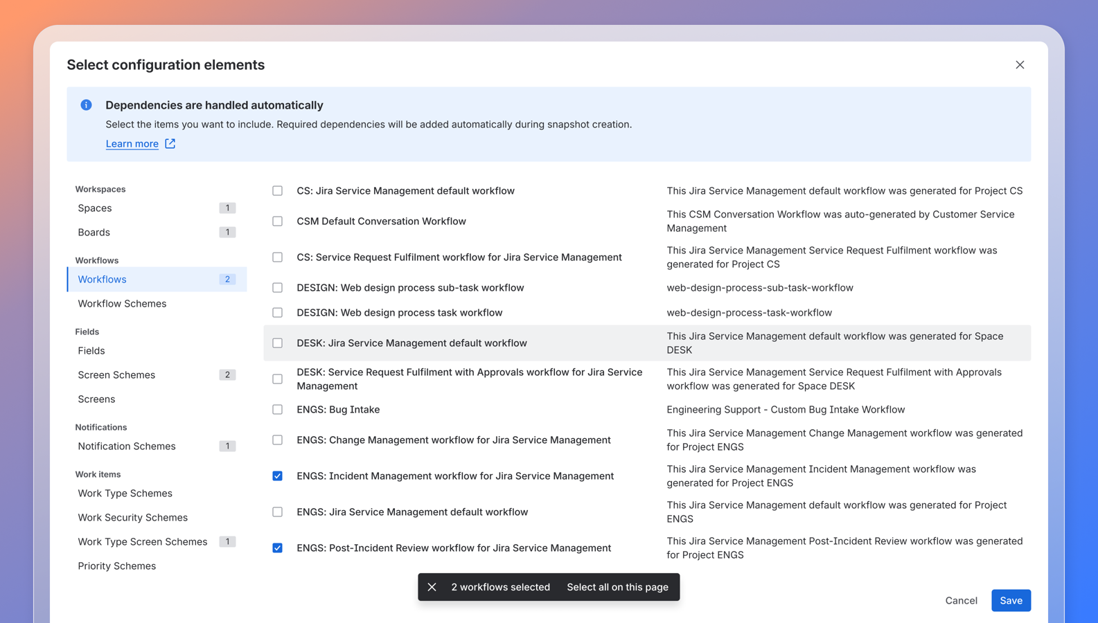 Choose the exact configuration updates to promote from sandbox to production, avoid unrelated changes, and reduce rework and cleanup.