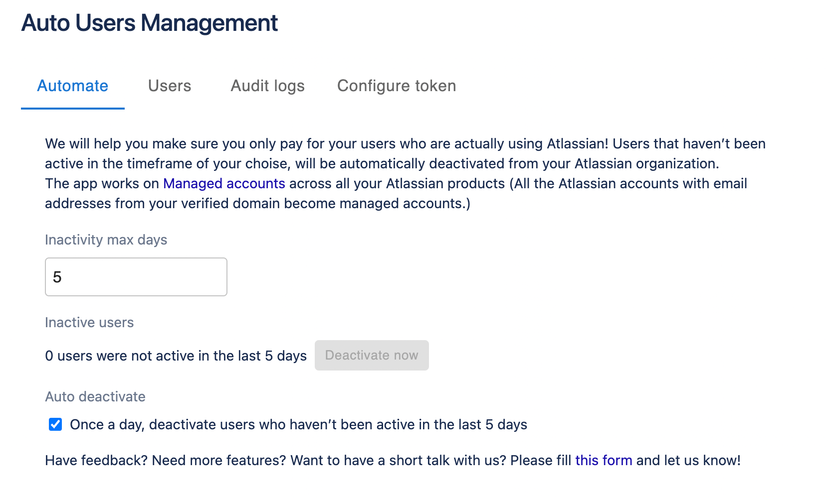 Automate your users management