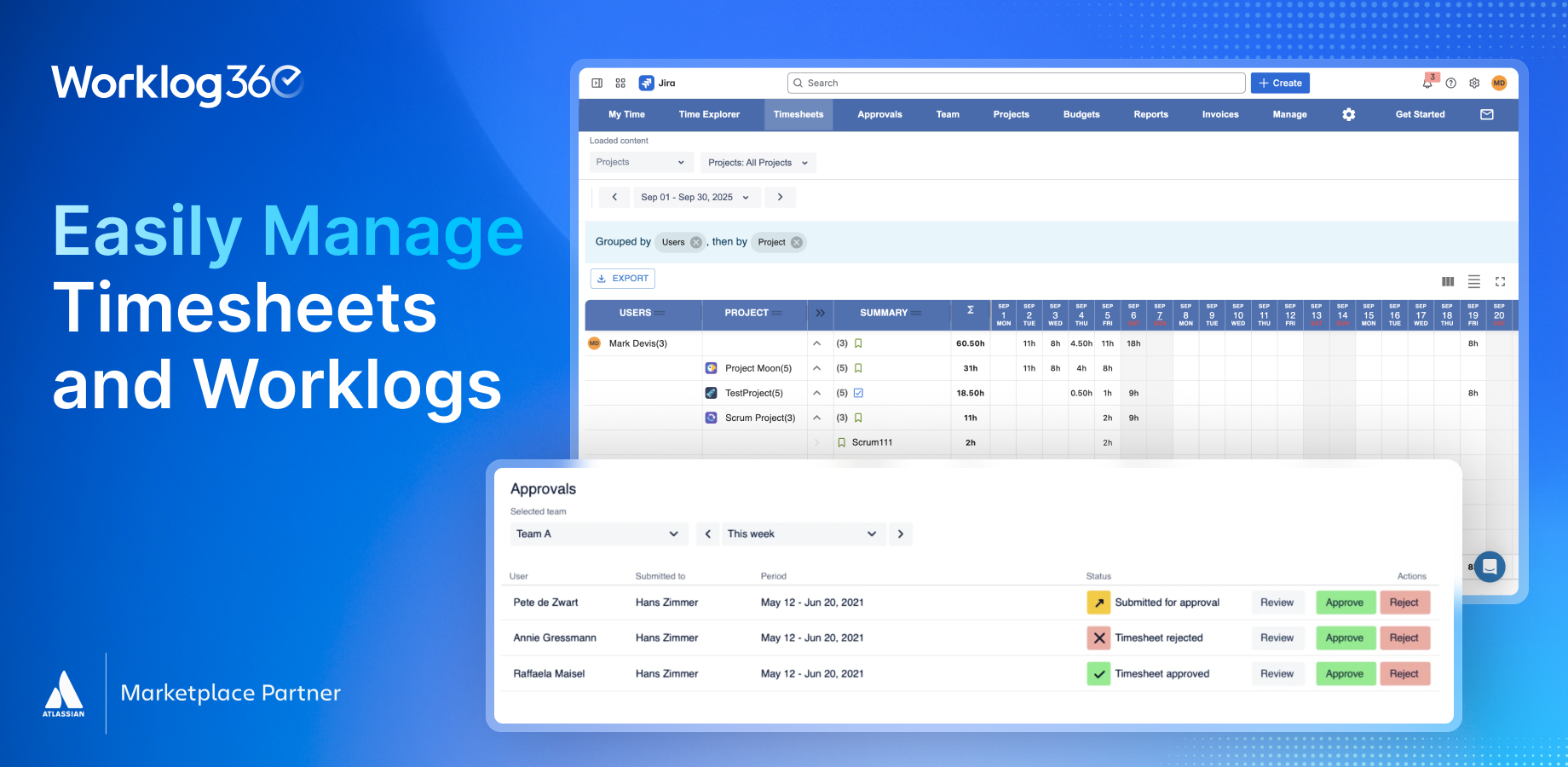 Timesheets & Jira Time Tracking
