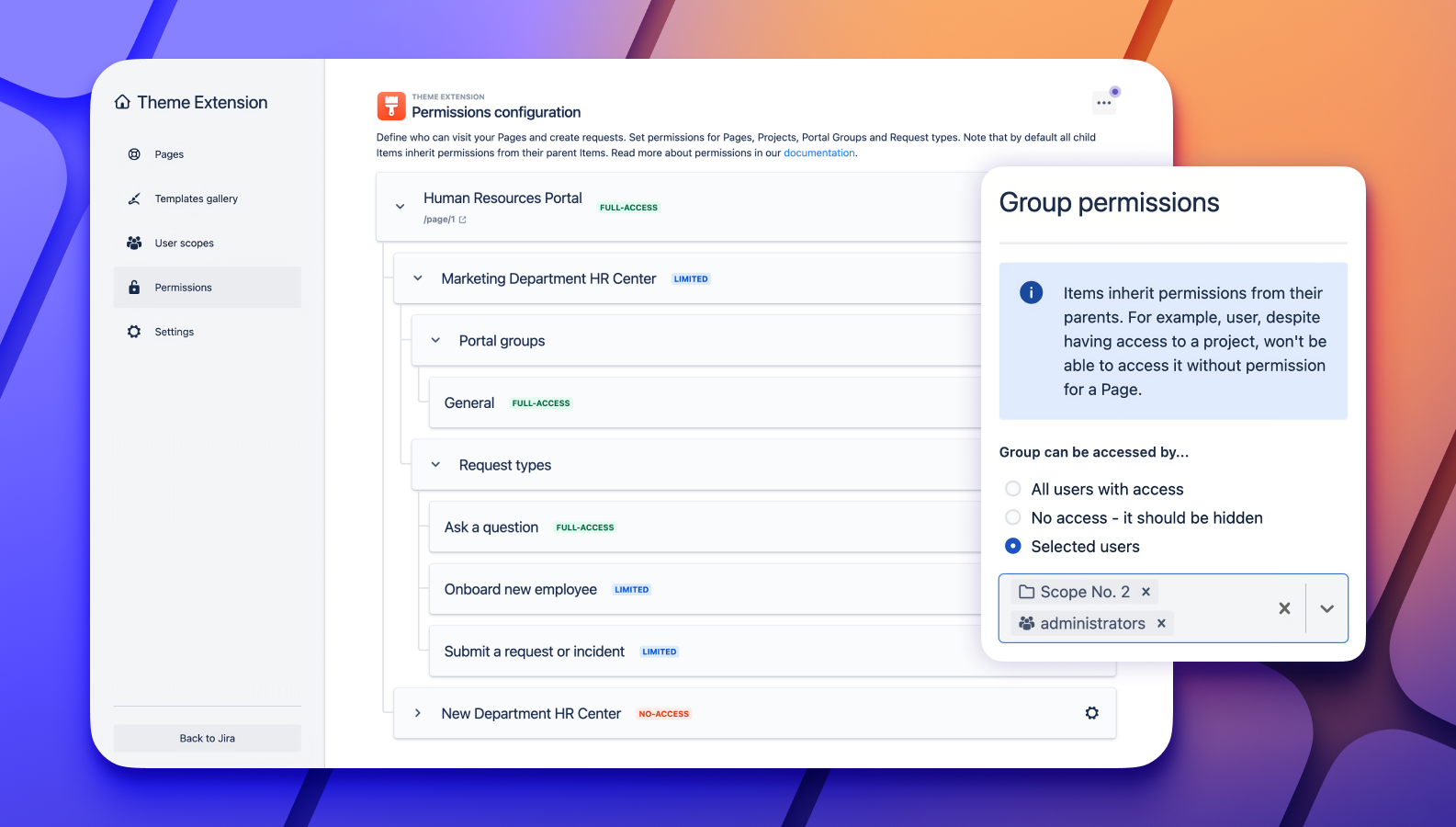 Control access permissions to keep your data safe