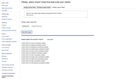 Create Custom Fields - successful import