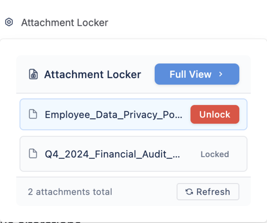 Color-coded badges clearly show which files are safe to edit and which are currently locked by other team members.
