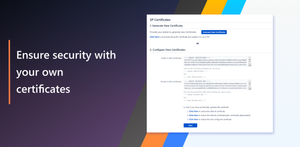 Configure the Public and Private certificates for sending signed requests or/and receive encrypted responses