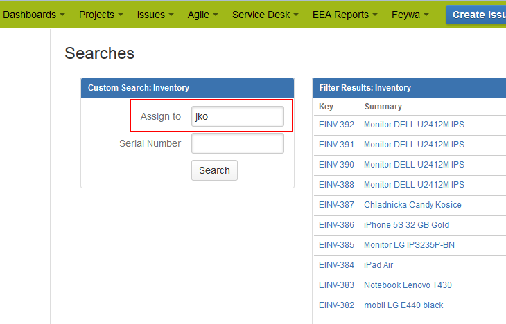 The user's search experience is simplified