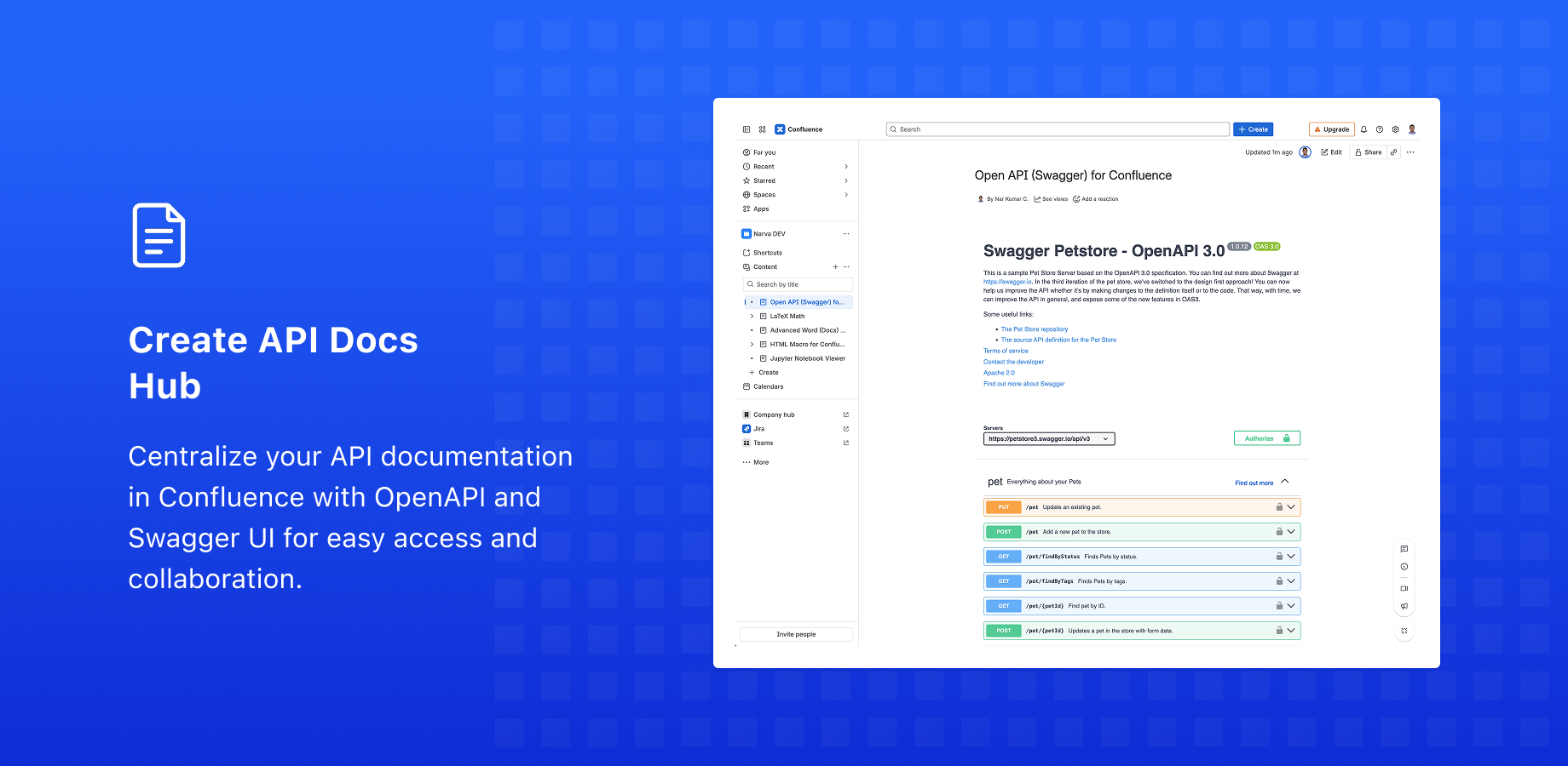 Open API (Swagger) for Confluence FREE | Atlassian Marketplace