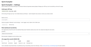 Admin page