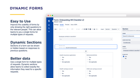 Conditional logic allows you to build dynamic forms in Jira that use sections to show and hide questions based on user input, this helps improve the quality of the data collected.