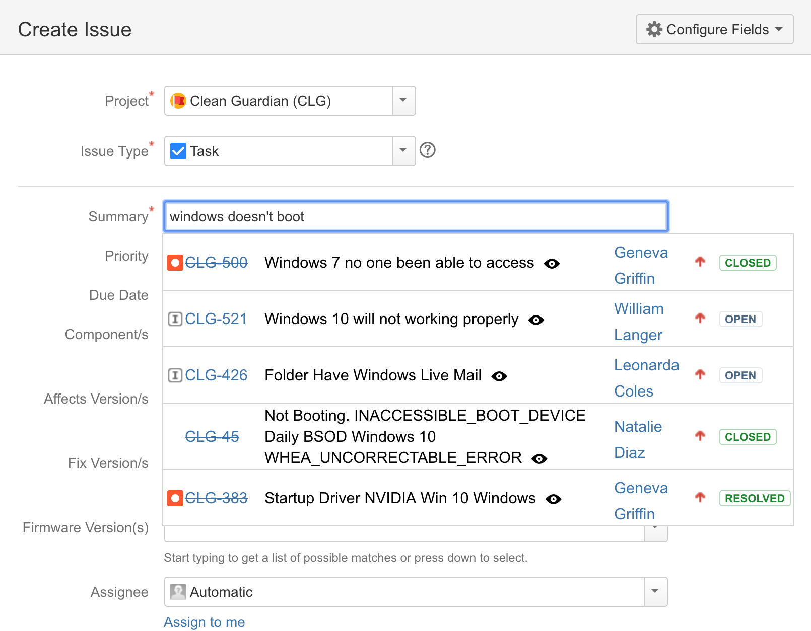 Instead of managing duplicate issues you time could be used to work on actual issues. For a 500 person organization even saving 1 minute for each person will save nearly 3 months each year.