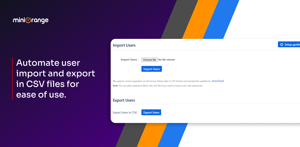 Automate user import and export