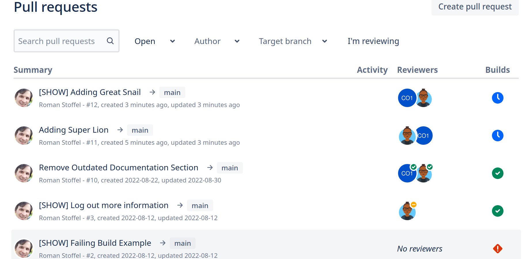 Decide up front if it's a Show or Ask Pull Request