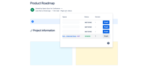 Publish a page to multiple spaces, including external Confluence sites. By pushing the changes, all pages will be automatically synchronized without manually updating.