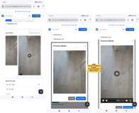 Smart-phone video record and photo take for web-browsers.