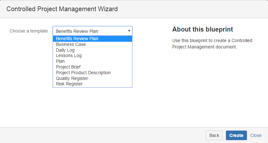 Controlled Project Management Wizard