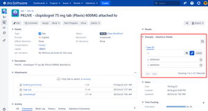 Sinergify Plugin on Compact Jira view screen