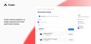 Order multiple assets in one request, and track each item individually