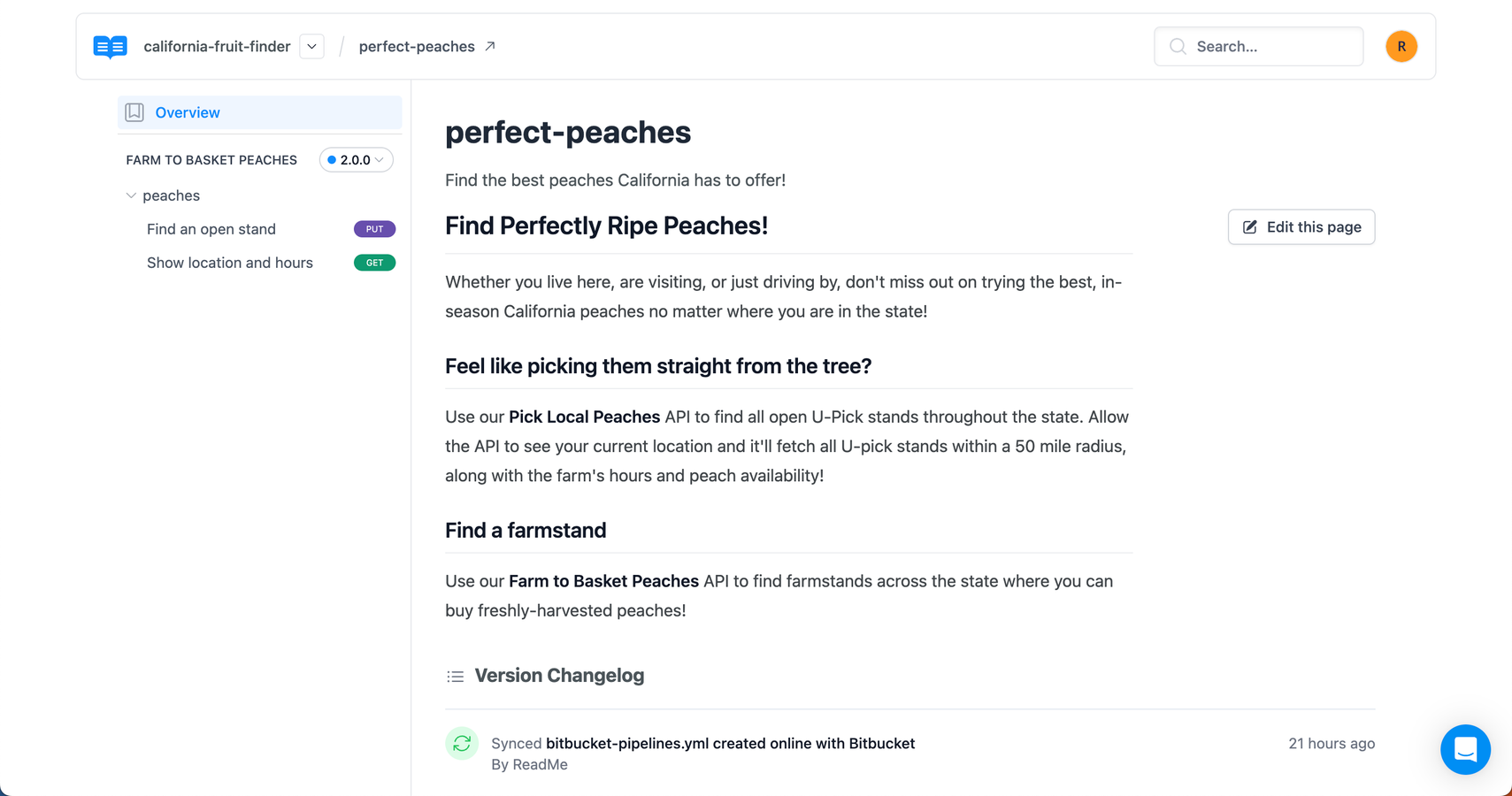 Want to give more deets? Upload Markdown files to include more instructions and helpful tips for each synced repo.